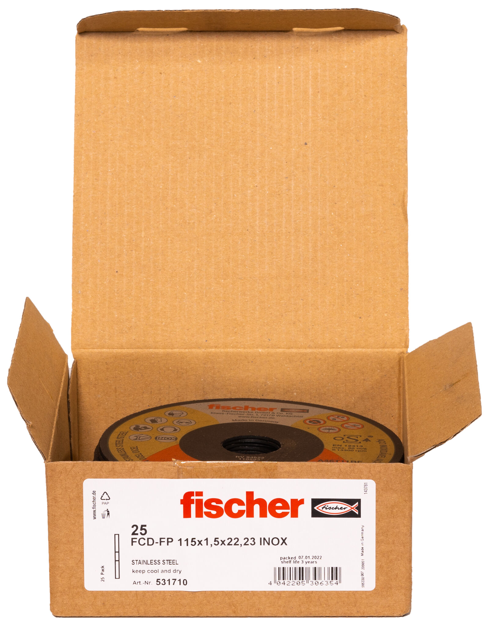 FISCHER　SL165　22-23 fischer cutting disc FCD-TES 230 x 2.5 x 22.23 diamond